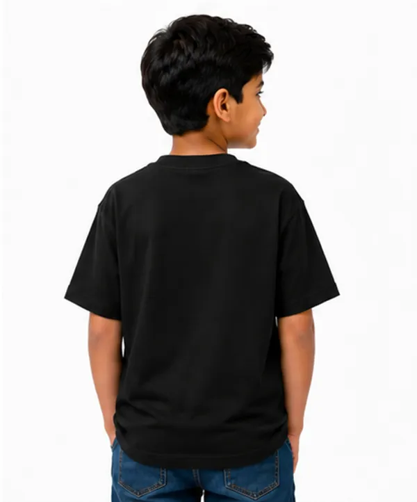 Customised_Black_Cotton_T-shirt_Regular-Fit_Printed_For_Boys