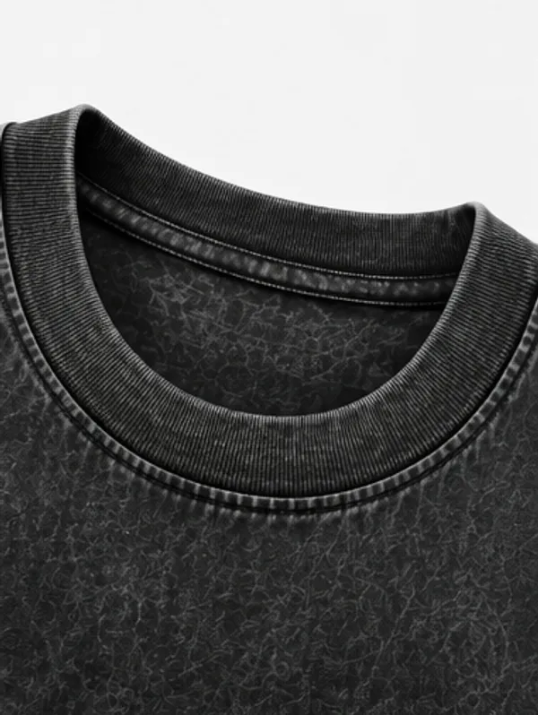 Black_Cotton_Oversized-Fit_"Acid_Wash"_T-Shirt_For_Men