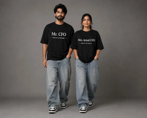 Black_Cotton_Oversized_Fit_"Husband_&_Wife"_Combo_Printed_T_Shirt