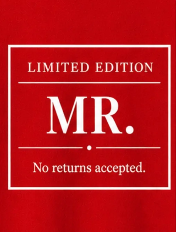 Bright_Red/Red_Cotton_Oversized_Fit_"Husband_&_Wife"_Combo_Printed_T_Shirt