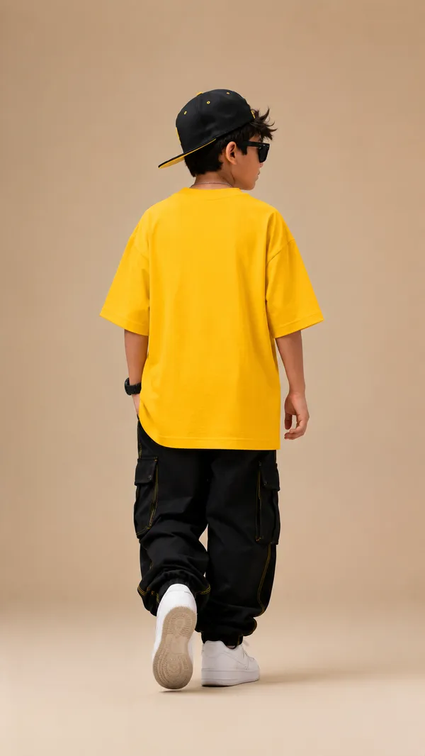 Yellow_Red_Cotton_T-shirt_Regular-Fit_For_Boys