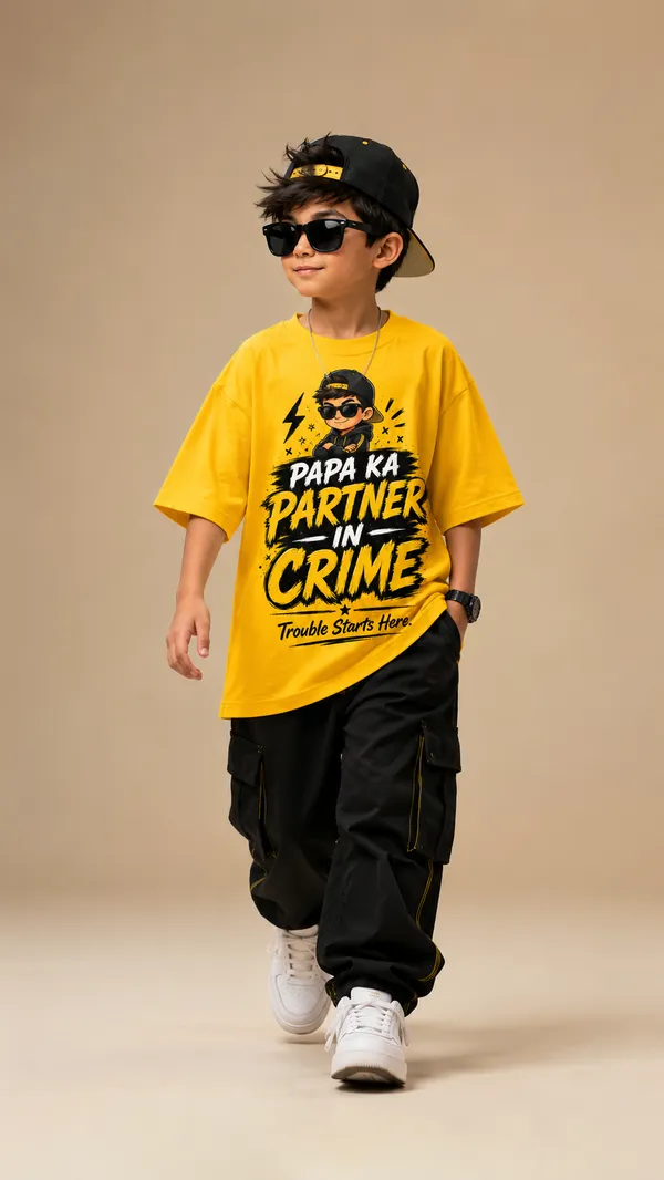 Yellow_Red_Cotton_T-shirt_Regular-Fit_For_Boys