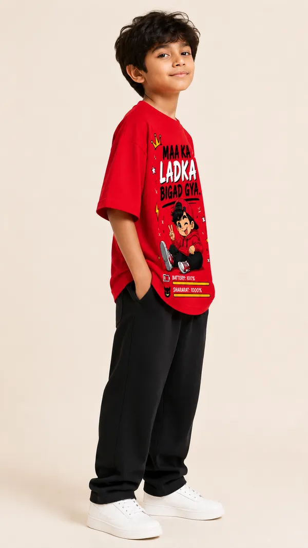 Red_Cotton_T-shirt_Regular-Fit_For_Boys