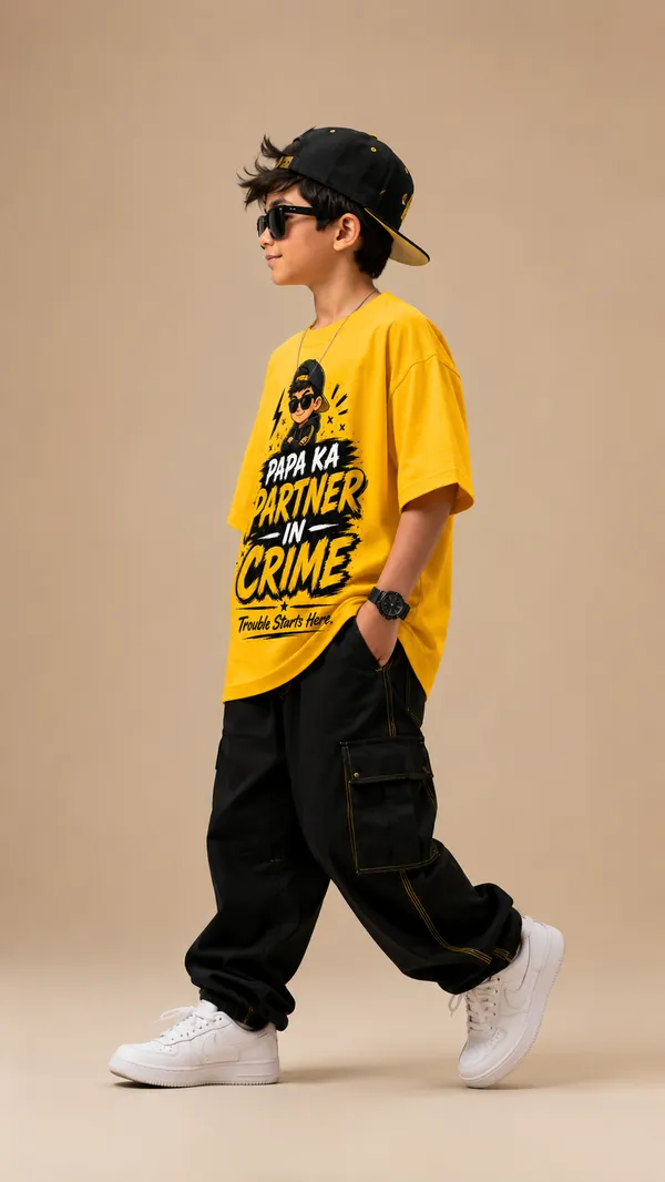 Yellow_Red_Cotton_T-shirt_Regular-Fit_For_Boys
