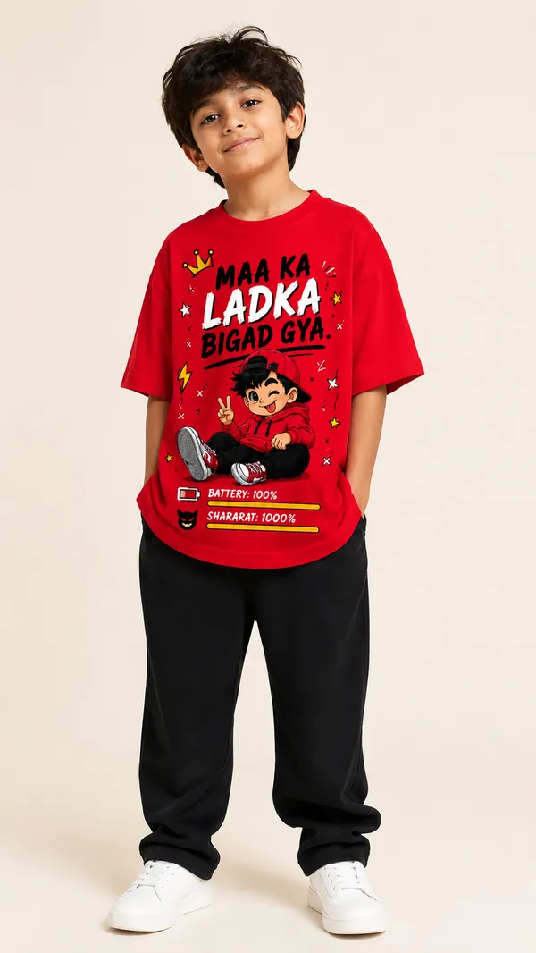 Red_Cotton_T-shirt_Regular-Fit_For_Boys
