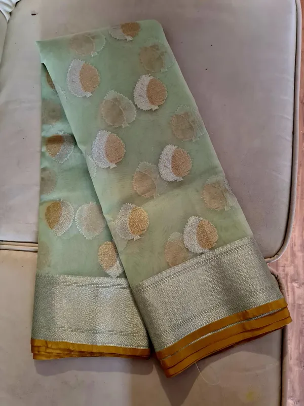 Green_Silk_Saree_With_Silver_Border