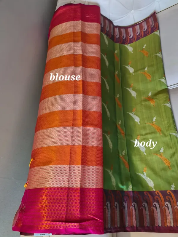 Green_Silk_Woven_Bird_Motif_Zari_Border_Saree_For_Women