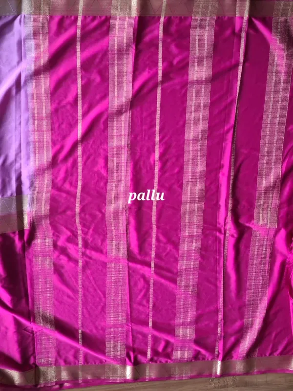 Pink_&_Lavender_Half_&_Half_Silk_Zari_Border_Pallu_Saree_For_Women