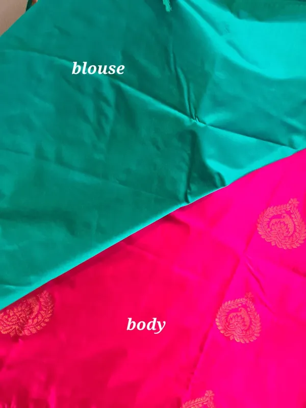 Pink_Silk_Zari_Woven_Border_Banarasi_Saree_With_Blouse_Piece