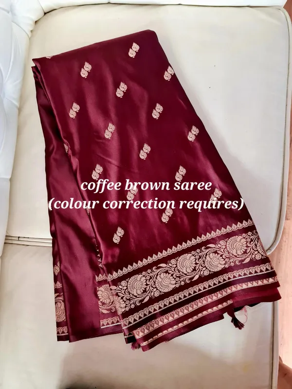 Coffee_Brown_Silk_Woven_Border_Ethnic_Saree