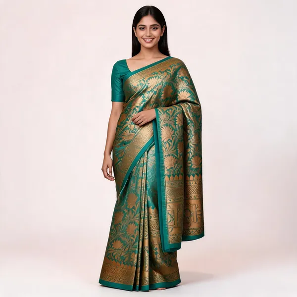 Green_Silk_Zari_Woven_Kanjivaram_Saree_For_Women