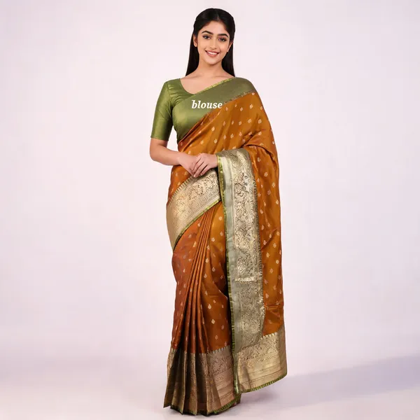 Mustard_Yellow_Silk_Zari_Border_Kanjivaram_Saree_For_Women