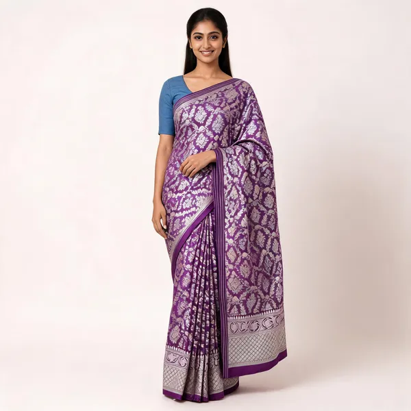 Purple_Silk_Banarasi_Woven_Zari_Saree_For_Women