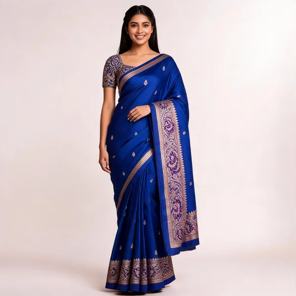 Royal_Blue_Silk_Zari_Woven_Banarasi_Saree_For_Women