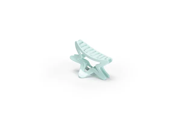 Pastel_Star_Claw_Clip_Stone_Grey_Large_Medium_Single