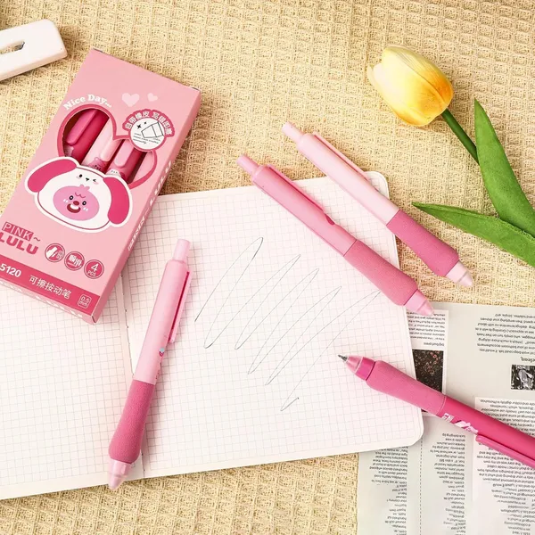 Cute_Character_Gel_Pen_Set_Pink_Single