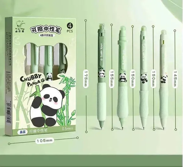 Cute_Character_Gel_Pen_Set_Green_Bloom_Single