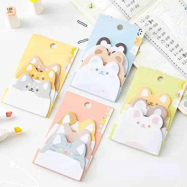 Animal_Sticky_Notes_Blue_Pack_Of_4