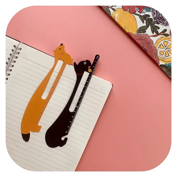 Animal_Bookmark_Ruler_Yellow_Single