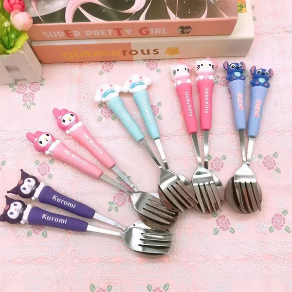 Cute_Fork_Cutlery_Set_Pink_Crystal_Single
