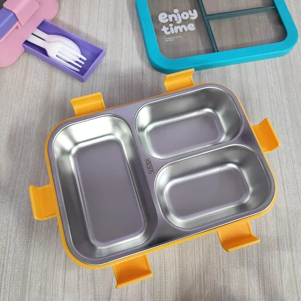 Enjoy_Time_Steel_Lunch_Box_Green_Bloom_Pack_Of_3