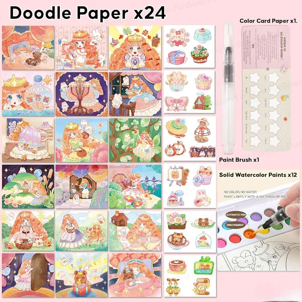 Watercolor_Book_Orange_Pack_Of_4
