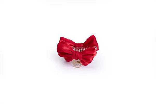 Satin_Bow_Medium_Cherry_Red_Large_Medium_Single