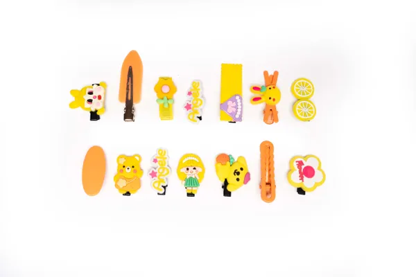 Kawaii_Snap_Clips_Set_Yellow_Small_Single_7_Pair