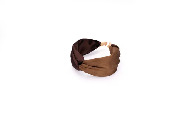 Satin_Twist_Headband_Brown_Large_Medium_Single