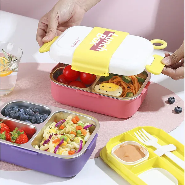 3_Compartment_Lunch_Box_Pink_Pack_Of_2