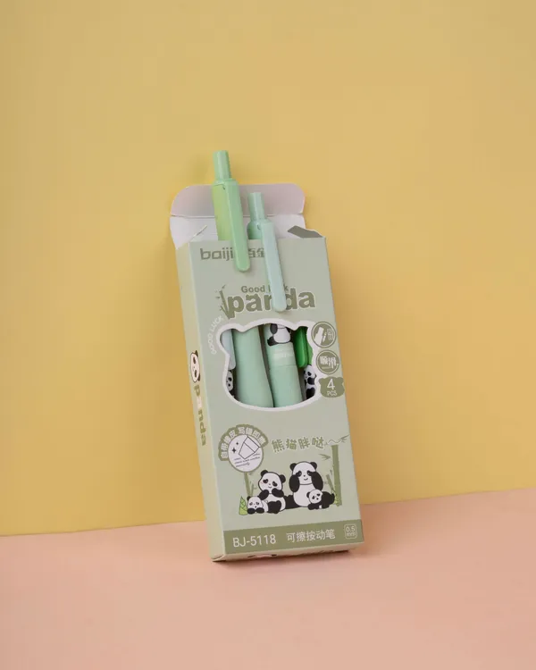 Cute_Character_Gel_Pen_Set_Green_Bloom_Single
