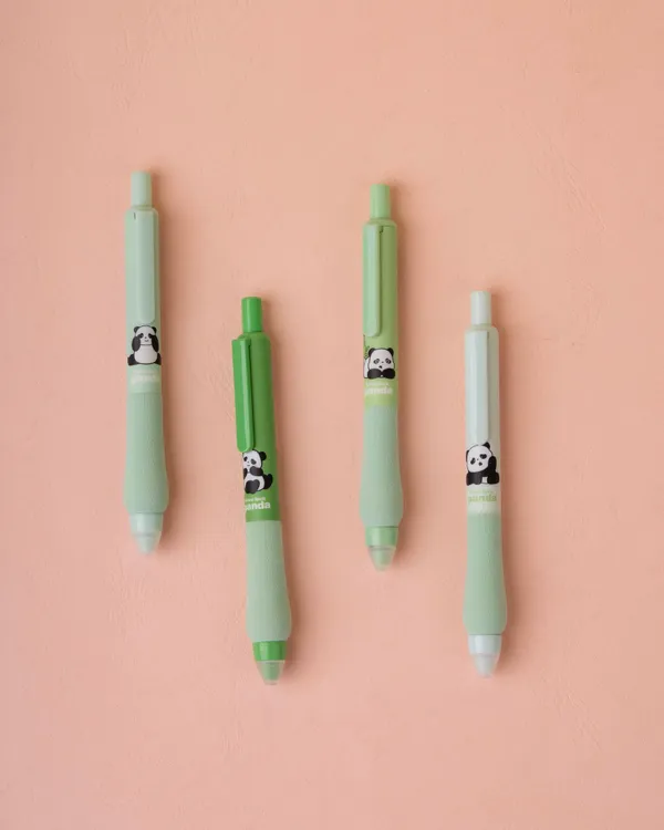 Cute_Character_Gel_Pen_Set_Green_Bloom_Single