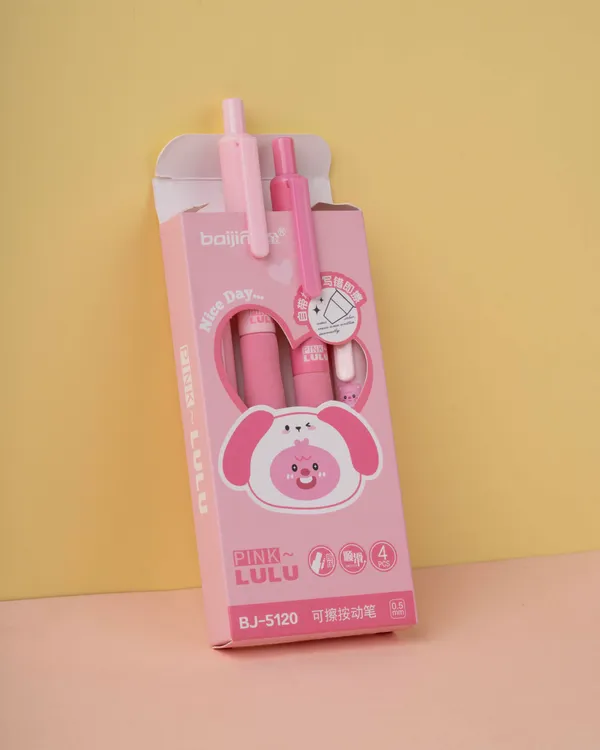 Cute_Character_Gel_Pen_Set_Pink_Single