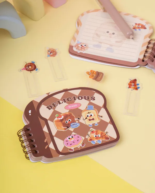 Bread_Shape_Diary_Pack_Of_2_(8_Pcs)
