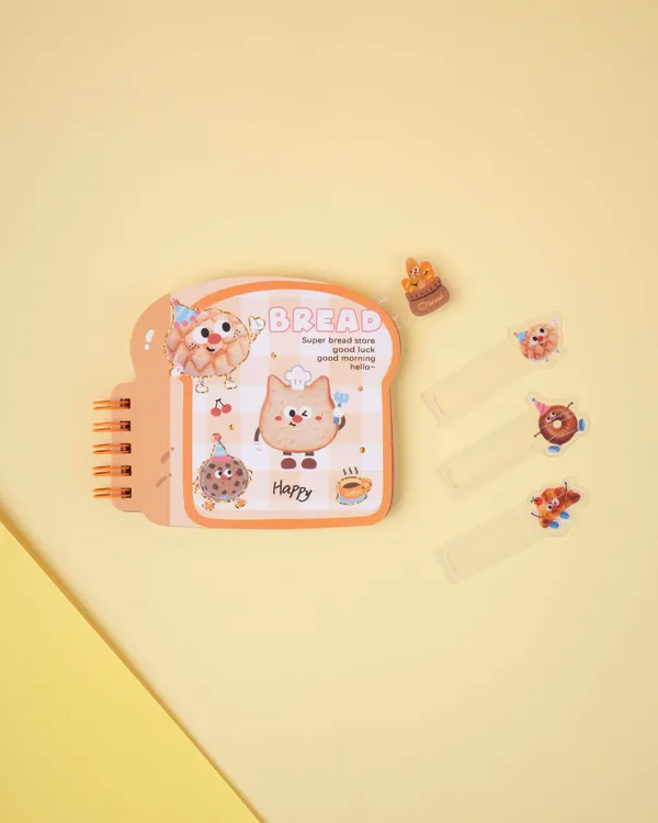 Bread_Shape_Diary_Pack_Of_2_(8_Pcs)