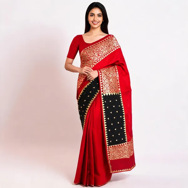 Red_Semi_Silk_Kanjivaram_Saree_For_Women