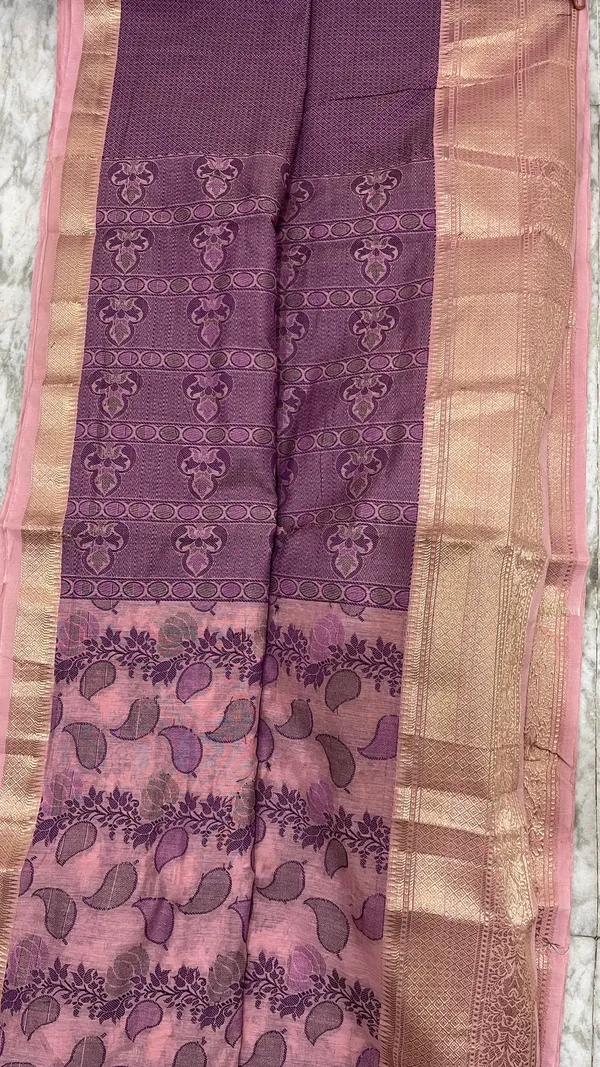 Lavender_Semi_Silk_Kanjivaram_Saree_For_Women