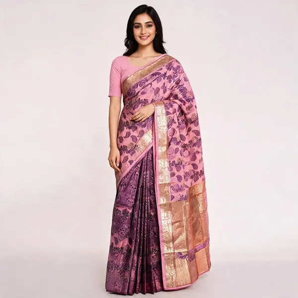 Lavender_Semi_Silk_Kanjivaram_Saree_For_Women