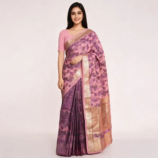 Lavender_Semi_Silk_Kanjivaram_Saree_For_Women