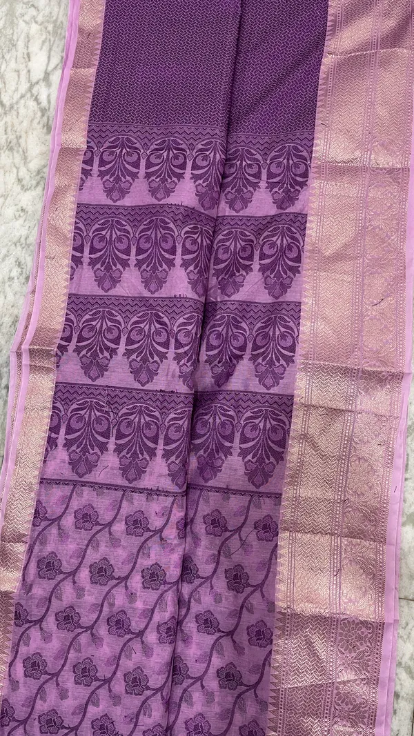 Purple_Semi_Silk_Floral_Kanjivaram_Saree_For_Women
