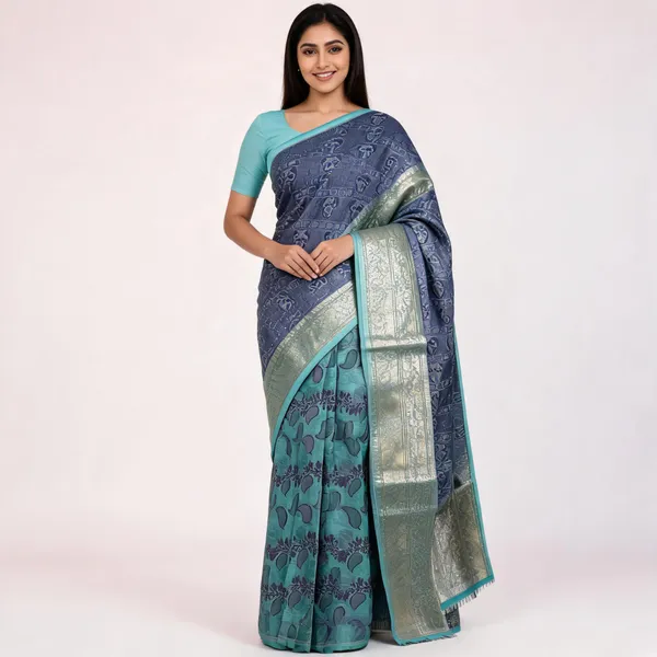 Pastel_Blue_Semi_Silk_Silver_Zari_Kanjivaram_Saree_For_Women