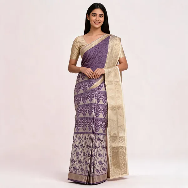 Purple_Semi_Silk_Silver_Zari_Kanjivaram_Saree_For_Women