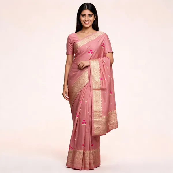 Pink_Pure_Silk_Handwoven_Organza_Kora_Suit_For_Women