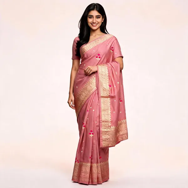 Pink_Pure_Silk_Handwoven_Organza_Kora_Suit_For_Women