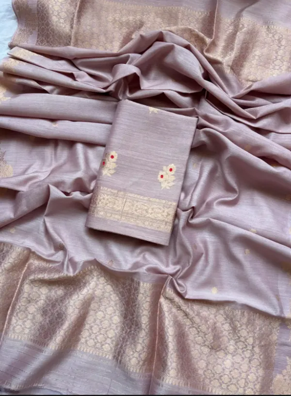 Purple_Pure_Silk_Handwoven_Organza_Linen_Saree_For_Women