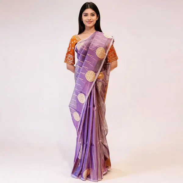 Purple_Pure_Silk_Handwoven_Kora_Tissue_Saree_For_Women
