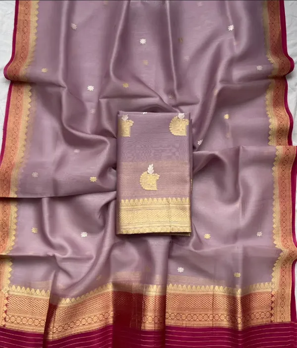 Purple_Pure_Silk_Handwoven_Organza_Saree_For_Women
