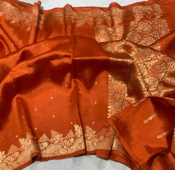 Orange_Pure_Silk_Handwoven_Katan_Saree_For_Women