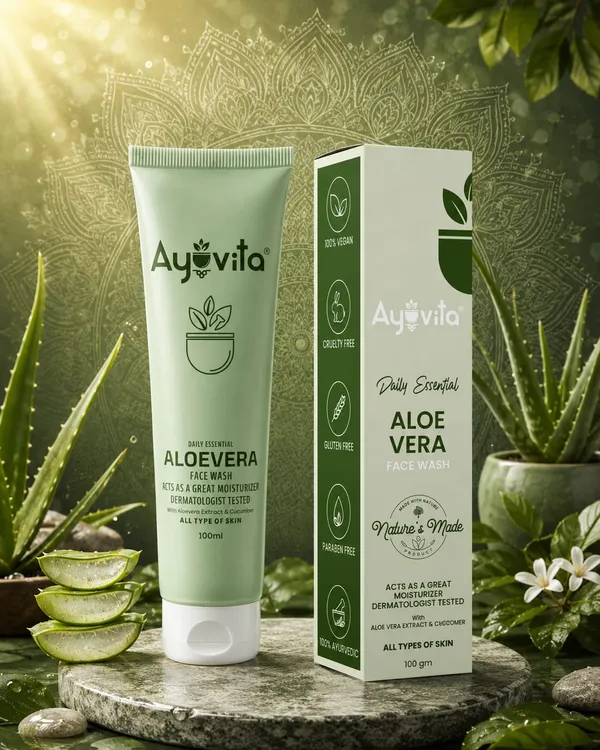 Ayuvita_Aloe_Vera_Face_Wash_&_Ayuvita_Moisturizing_Cream