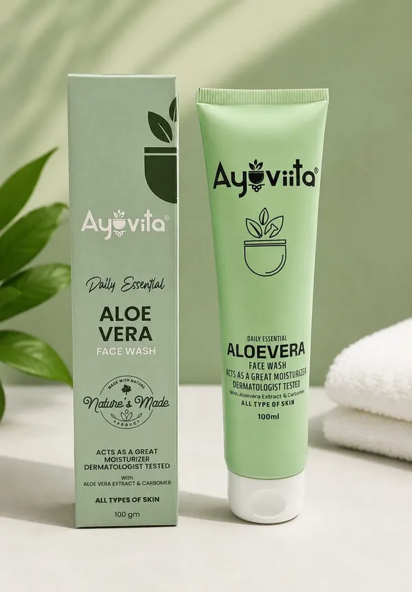 Ayuvita_Aloe_Vera_Face_Wash_&_Ayuvita_Moisturizing_Cream